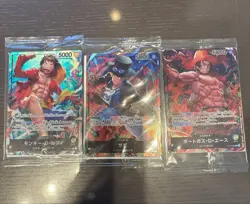 Sabo Ace Luffy ST13-001-002-003 Seven Eleven PROMO 3 Set ONE PIECE card Sealed - Image 1