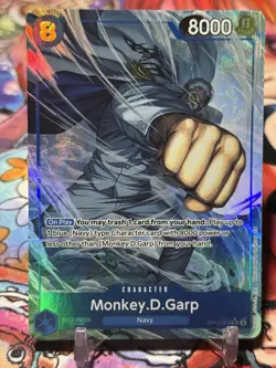 MONKEY D GARP - One Piece TCG OP12-056 - AA Alt Art Super Rare SR - Legacy - Image 1