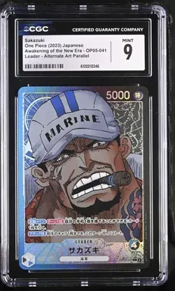 ✨✨ CGC 9 One Piece Sakazuki OP05-041 Leader Alt Art Japanese - Image 1