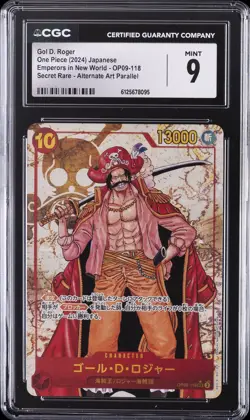 2024 ONE PIECE EMPERORS IN THE NEW WORLD JAPANESE #OP09-118 GOL D. ROGER CGC 9 - Image 1