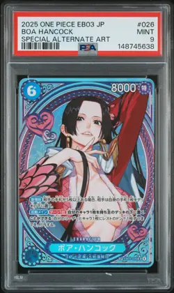 2025 ONE PIECE JPN EB03-ONE PIECE HEROINES EDT SPECIAL ALT ART BOA HANCOCK PSA 9 - Image 1