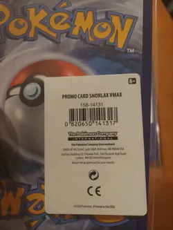 LOT 4 Pokemon Snorlax VMax Promo Card Sword Shield Gigantamax 142/202 NEW SEALED - Image 3