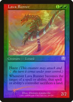 Lava Runner FOIL Mercadian Masques PLD Red Rare MAGIC GATHERING CARD ABUGames - Image 1