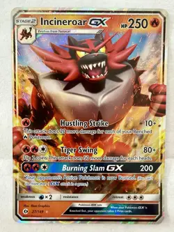 Incineroar GX - 27/149 - Ultra Rare - Sun & Moon - Pokemon Card - Image 2