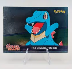 The Lovable Totodile Snap01 Topps Johto Series 1 2001 Pokemon Card - Image 1