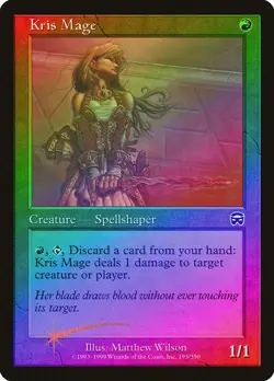 Kris Mage FOIL Mercadian Masques NM Red Common MAGIC GATHERING CARD ABUGames - Image 1