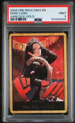 2026 ONE PIECE EB03-EXTRA BOOSTER HEROINES EDITION GOLD DON!! CARD PSA 9 - Image 1