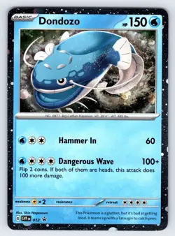 Dondozo SVP 012 S&V Black Star Promo Pokemon Card Cosmos Holo Promo - Nm - Image 1