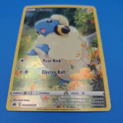 2023 Pokemon TCG Mareep GG34/GG70 Crown Zenith Full Art Holo Rare Card - Image 3