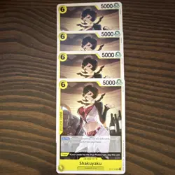 Bandai One Piece Card Game Shakuyaku OP04-107 x4 Character Regular English - Image 1