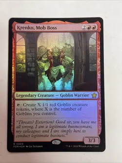MTG Krenko, Mob Boss -Foil #204 Foundations commander Rare - Image 1