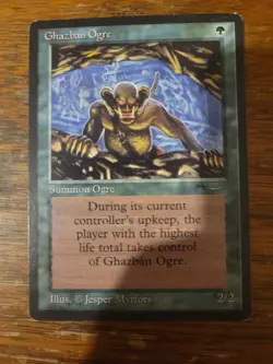 Ghazban Ogre Arabian Nights MTG Magic The Gathering Card Vintage Pauper Green - Image 1