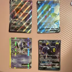 Pokemon TCG Holo GX Card Lot - Mewtwo, Gardevoir, Umbreon, Hoopa - 4 Cards - Image 2