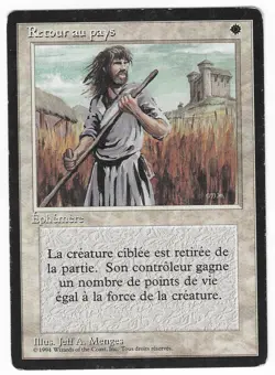 ►Magic-Style◄ MTG - Swords to Plowshares - French Revised FBB - Played - Image 1