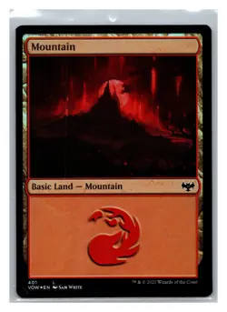 Innistrad: Crimson Vow #401 Mountain (401) - FOIL - Image 1