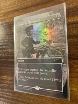 MTG✨SWORDS TO PLOWSHARES Brdless/Ext Art FOIL✨SLP Magic Con-Amsterdam EXCLUSIVE - Image 4