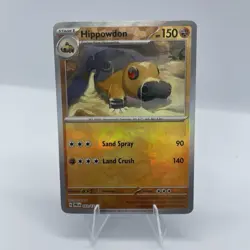 Pokemon TCG Hippowdon 053/131 Prismatic Evolutions Holo Master Ball Pattern - Image 1
