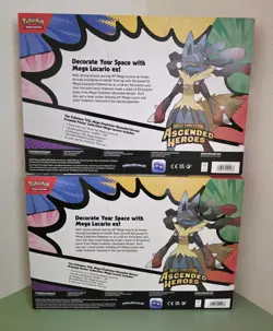 Pokemon TCG Mega Evolution Ascended Heroes Premium Poster Collection 2X Bundle - Image 2