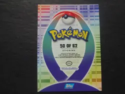 2001 Topps Pokemon Johto Series 1 Sticker #50 #213 Teddiursa TV Animation Chase - Image 2