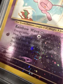 2001 POKEMON SOUTHERN ISLANDS PROMO #1 MEW-HOLO PSA 7 w/BEAUTIFUL SWIRL - Image 4