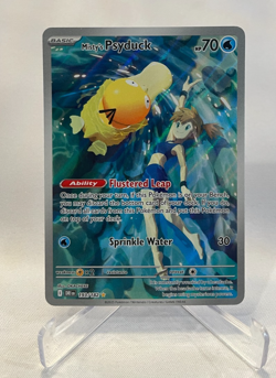 Pokemon Destined Rivals Misty's Psyduck #193 Illustration Rare - Clean! - Image 1