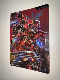 Gundam TCG Sinanju Alt Art ST03-001 LR+ Pack Fresh English CCG Card Game - Image 3