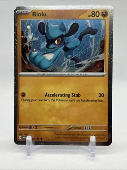Pokemon Riolu - Promo Cosmos Holo - 076/132 Me01: Mega Evolution NM - Image 1
