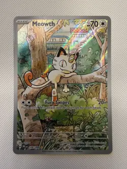 Meowth 106/094 Me02: Phantasmal Flames Holo Pokemon TCG - Image 1