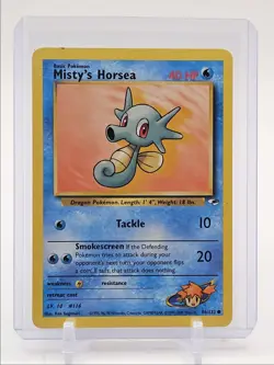 MISTY'S HORSEA 2000 POKEMON GYM HEROES COMMON 86/132 Q6459 - Image 1
