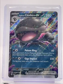 PALDEAN CLODSIRE EX 2025 POKEMON JOURNEY TOGETHER DOUBLE RARE B 94/159 Q3384 - Image 1