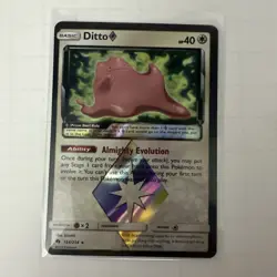 Ditto Prism Star 154/214 Sun & Moon-Lost Thunder Holo Pokemon TCG Near Mint - Image 1