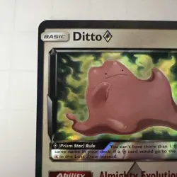 Ditto Prism Star 154/214 Sun & Moon-Lost Thunder Holo Pokemon TCG Near Mint - Image 2