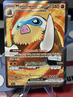 Pokemon Mamoswine EX 174/159 Holo Ultra Rare Journey Together NM - Image 1