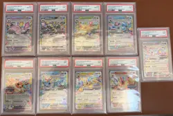 Sequential Pokemon Prismatic Evolutions Surprise box Promo Set Psa 10&9 - Image 1