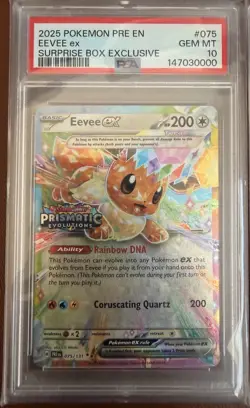 Sequential Pokemon Prismatic Evolutions Surprise box Promo Set Psa 10&9 - Image 2
