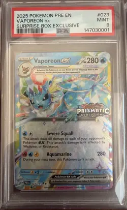 Sequential Pokemon Prismatic Evolutions Surprise box Promo Set Psa 10&9 - Image 3