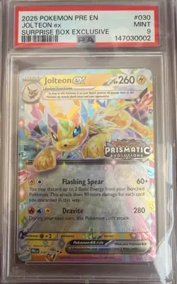 Sequential Pokemon Prismatic Evolutions Surprise box Promo Set Psa 10&9 - Image 4