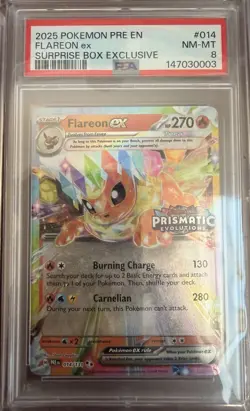 Sequential Pokemon Prismatic Evolutions Surprise box Promo Set Psa 10&9 - Image 5