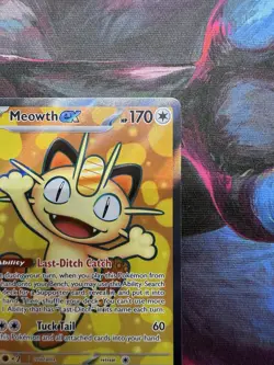Meowth ex 107/088 FULL ART ULTRA RARE HOLO Perfect Order Me03 Pokemon English EN - Image 4