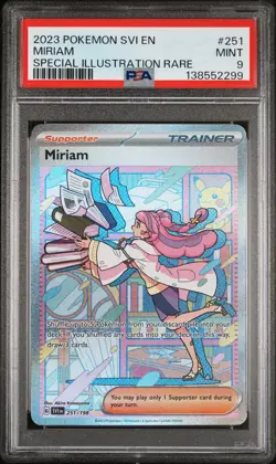 2023 POKEMON SVI EN-SCARLET & VIOLET SPECIAL ILLUSTRATION RARE #251 MIRIAM PSA 9 - Image 1
