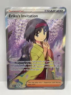 Pokemon TCG 151 Erika's Invitation Ultra Rare 196/165 - Image 1