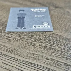 Vintage 1999 Artbox Pokemon Sticker Brock #PR34 Series 1 Prizm Silver Holo - Image 4