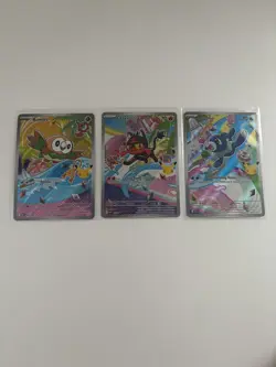 Pokemon TCG First Partner Illustration Collection Series 1 Alola GEN 7 Starters - Image 1