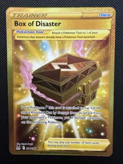 Box of Disaster (Secret) 214/196 Sword & Shield Lost Origin Holo Pokemon - Image 1