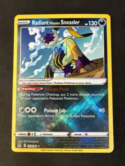 Radiant Hisuian Sneasler 123/196 Swsh11: Lost Origin Holo Pokemon - Image 1