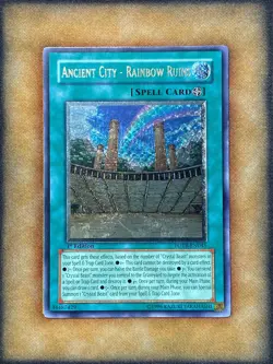 Yugioh Ancient City - Rainbow Ruins FOTB-EN045 Ultimate Rare 1st Ed NM - Image 1