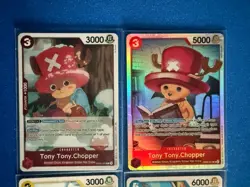 Tony Tony Chopper One Piece TCG OP08-007 Super Rare+EB02 Rare+OP11 Uncommon PWE - Image 3