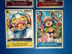 Tony Tony Chopper One Piece TCG OP08-007 Super Rare+EB02 Rare+OP11 Uncommon PWE - Image 4