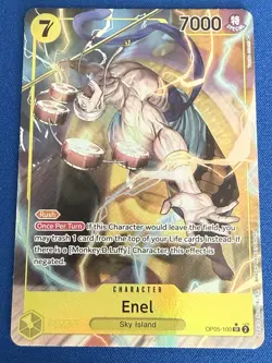 Enel One Piece TCG Awakening of the New Era OP05-100 Alt Art Super Rare - Image 1