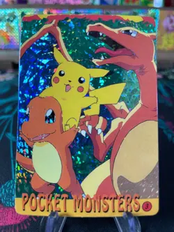 Pokemon Card - Charizard #3 - Vintage Vending Sticker Machine - Holo -A21 - Image 1